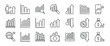 © Abbasy  Kautsar - Statistics thin line icons. Editable stroke. For website marketing design, logo, app, template, ui, etc. Vector illustration