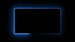 © top ten - Bright blue rectangular outline with rounded corners on a dark Generate title without using the word 'Title:' before it. background with a smaller attached rectangle glowing