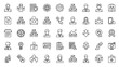 © terminal - A collection of simple black and white line icons representing various business-related concepts and symbols (1)