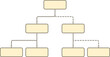 © ad_stock - Flowchart diagram with connected rounded blocks. Clean infographic layout for business process, presentation, workflow, decision making and system structure visualization.