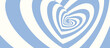 © Komard - abstract hypnotic tunnel heart background light blue