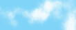 © Komzw - halftone cloud background white dotted clouds in blue sky