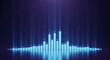 © adam - Sound Equalizer Audio Spectrum Blue Digital Glowing