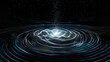 © hdesert - Digital waves merging into a central AI core, symbolic fusion of algorithms and intelligence