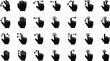 © rama coloring studio - Collection of Hand Gestures and Mouse Interactions Icons.