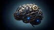 © Kanika Graphic - Futuristic Mechanical Brain with Gears and Wiring Elements
