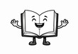 © Farindang - Cute Open Book Mascot Cartoon Vector Illustration