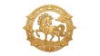 © GRAXO - Golden horse in an ornate circular frame with traditional Asian motifs.