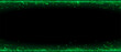 © hiten666 - Green dynamic glitch effect on black screen for digital technology background. Data stream and computer hacker concept. Creative neon texture.