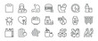 © Abbasy  Kautsar - Nutrition thin line icons. Editable stroke. Icon for design infographic, website, banner, brochure, presentation, logo, app, ui, ux etc. Vector illustration
