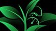 © Daniel - Green plant with speedometer