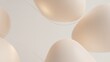 © DesignSells - Soft beige floating spheres abstract composition on minimal neutral background