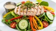 © Adiyatma - Grilled Chicken Salad with Vegetables and Dressing