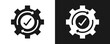 © hans_ts - Operation Icon Set Glyph In White And Black Background