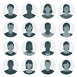© Hamja - Diverse Avatar Icon Set: Minimalist Flat Vector People Profile Silhouettes for User Interface and Social Media (16 Icons)