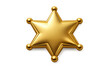 © Maureen - Golden sheriff badge icon design for western themes and law enforcement graphics