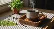 © Shamim - Morning coffee on wooden tray