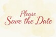 © Aleksei - Save the Date Wedding Invitation Lettering Illustration