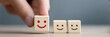 © Vital Stock - Employee mental health assessment hand congratulating smile background banner with assessment, employee, congratulating, hand, mental, health, smile