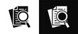 © Resa Valen - Research Paper icon set black and white