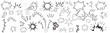 © MR.AK - Comic sparkle vector set. burst effects, and dynamic radial patterns. Doodle vector illustration