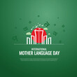 © coloribay - Colorful and modern vector poster celebrating International Mother Language Day. Features typography in multiple languages, cultural symbols,  and abstract elements.