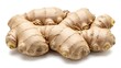 © Wool World - Fresh Ginger Root Rhizome Isolated on White Background.