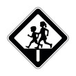 © SnapArtStock - Caution children crossing road sign