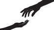 © vector element - Reaching hands