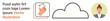 © robu_s - Technology, user interface, digital interaction, cloud computing, personalized services, communication. Hand gesture icon, a cloud outline and a person avatar. Digital interaction and cloud