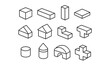 © Andrei - Isometric 3D Geometric Shapes