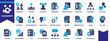 © Muhammad - Management Icon Set Glyph Blue