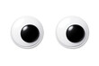 © PNG Kingdom  - Googly eyes looking forward for fun craft projects, adding a humorous and cartoonish touch to creations on transparent background