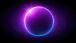 © Ivy - Abstract glowing sphere with neon colors and sparkling particles