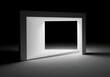 © boxs - Abstract conceptual art depicting a mesmerizing, boundaryless white void, emphasizing negative space, absence, and optical deception, boundaryless, reality, tricky