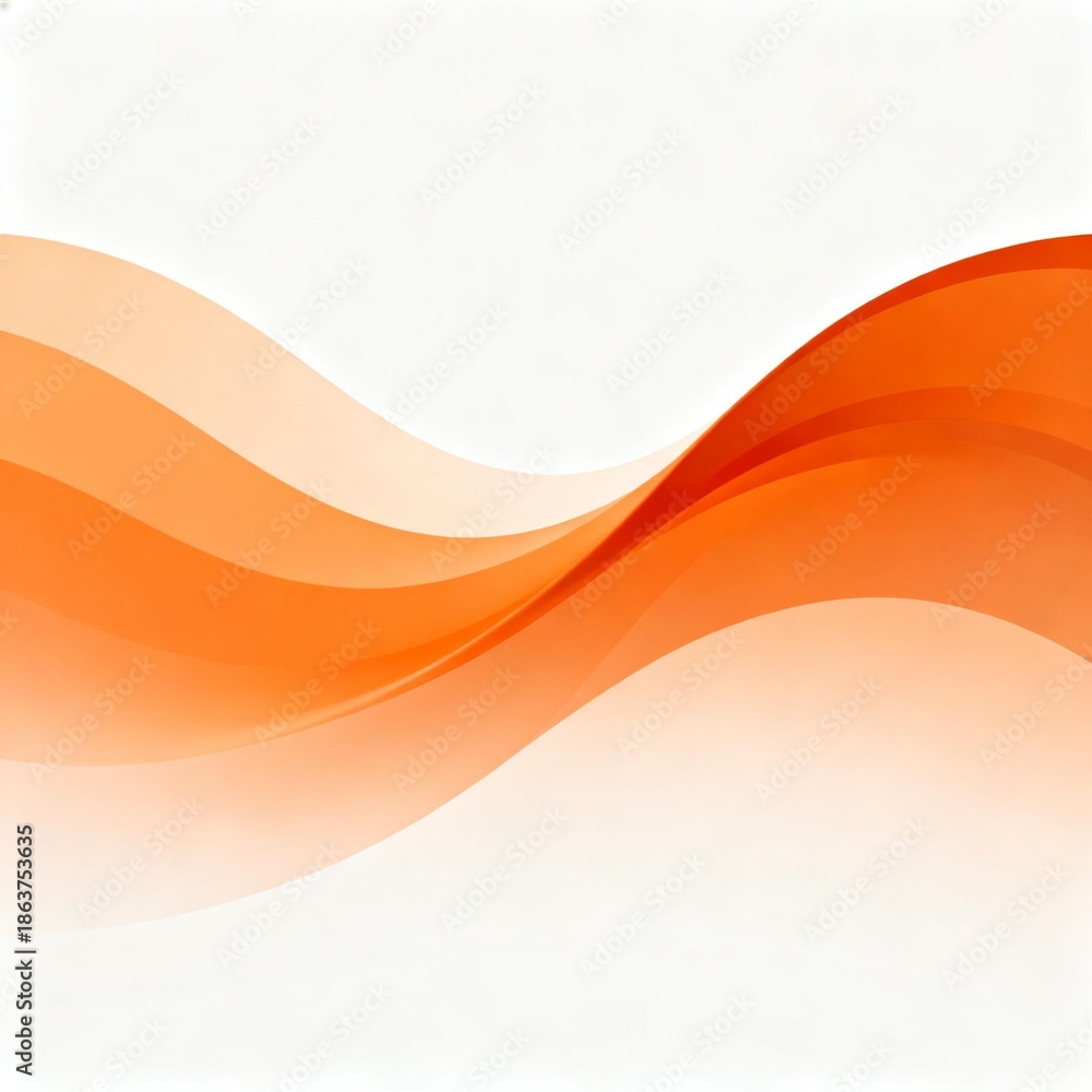 Abstract orange wave design Stock Illustration | Adobe Stock