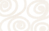 手描きドットスパイラルの背景イラスト　ライトベージュ　Web