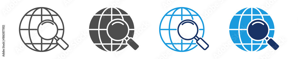 web icon set multiple style