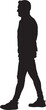© Curto - vector;silhouette of a cool man walking