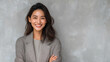 © Kootenay - Confident Businesswoman with Brilliant Smile in Stylish Attire - Professional Headshot for Recruitment and Social Media Profiles