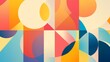 © Kristina - Colorful abstract geometric design featuring overlapping forms and gradients suitable for education and youth workshops in creative and modern settings