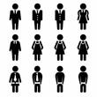 © Kankar - Male and Female Pictograms Vector Set – Gender Symbols, Restroom and User Icons