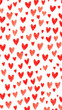 © BG_Illustrations - Hand drawn red hearts seamless pattern background