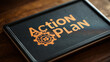 © Ala - Tablet displaying a collaborative strategy for effective planning