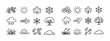 © Sanych - Seasonal icons: nature elements including sun, snowflake, tree, and leaf symbols