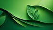 © Raymond - abstract green gradient background with layered paper texture and organic shapes minimal modern design symbolizing nature calmness and eco friendly aesthetic visual composition