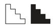 © iconic - Stairs icons in trendy flat style. Icon design, logo, app, UI. Vector illustration