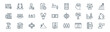 © Icon World - linear knowledge management icon pack. vector thin line icons collection such as agenda, dialogue, expert, famous, group, ecosystem, guideline, suggestion
