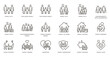 © Pedro - Family icon set. Thin line vector illustration with editable stroke.