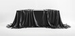 © Agung - Rectangular Object Covered with Elegant Black Silk Cloth on White